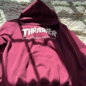 M Thrasher Maroon Hoodie